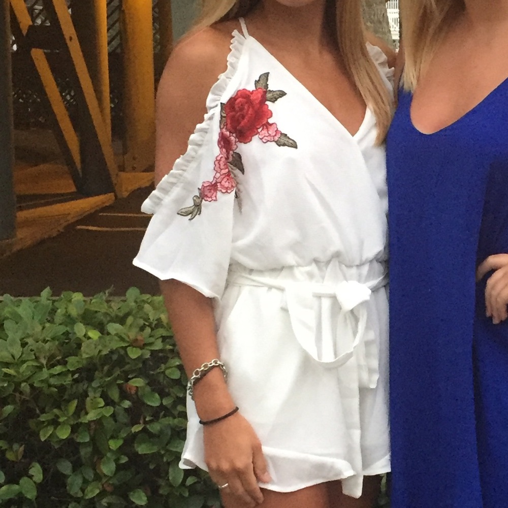 Boutique white romper